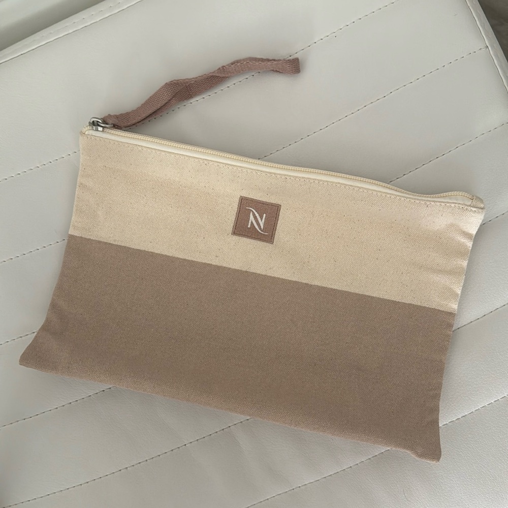 NWOT NESPRESSO CANVAS TRAVEL POUCH